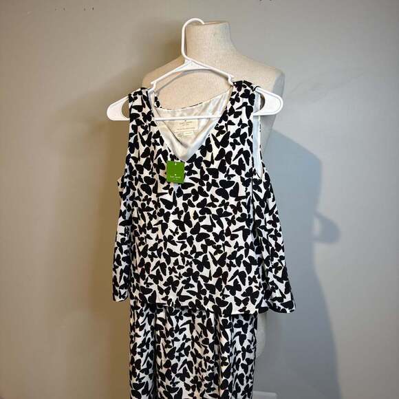 Kate Spade NWT Della Butterfly Double Layer Silk Blend Sheath Dress - Picture 2 of 4